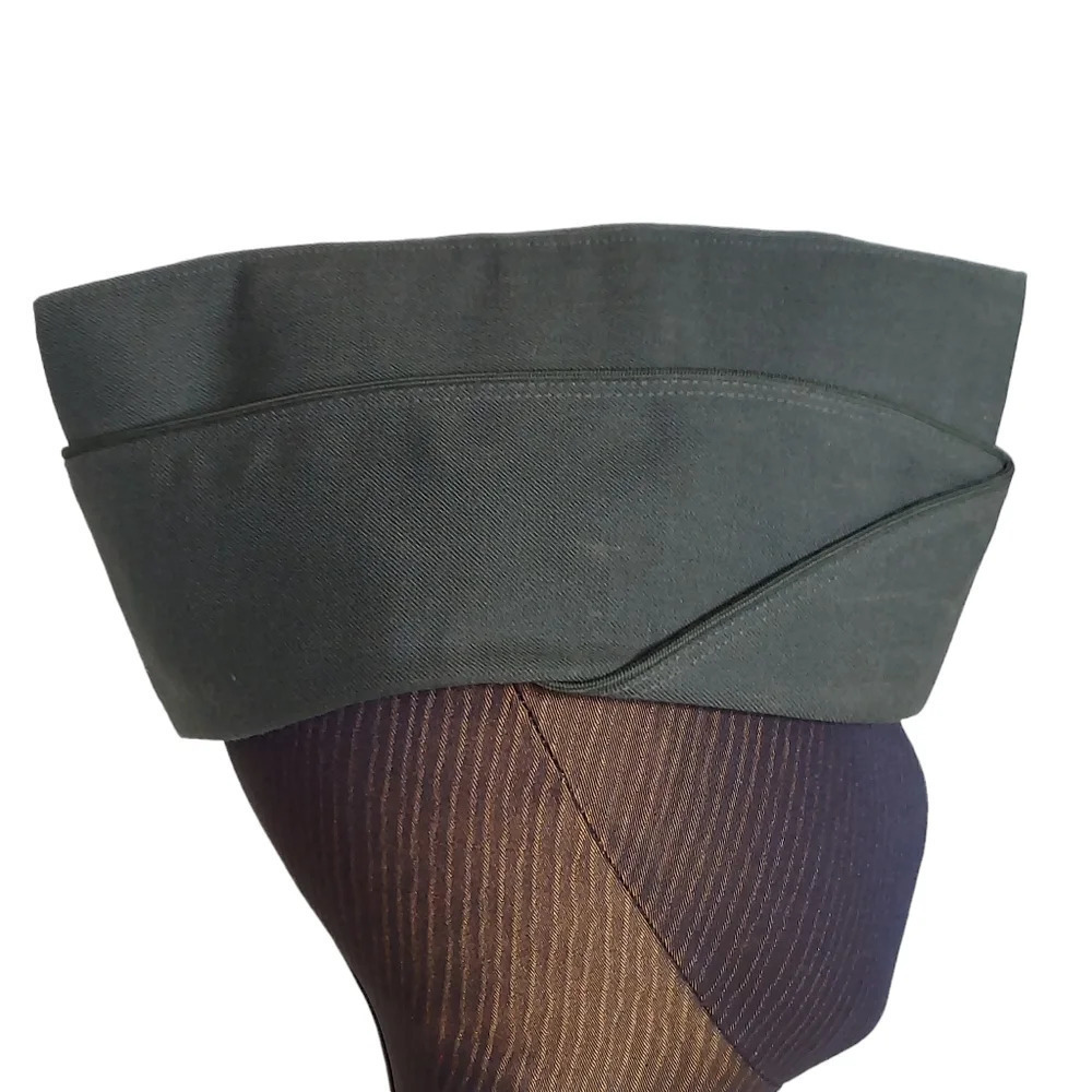 Vintage Olive Green Army Private Hat - Picture 3 of 16